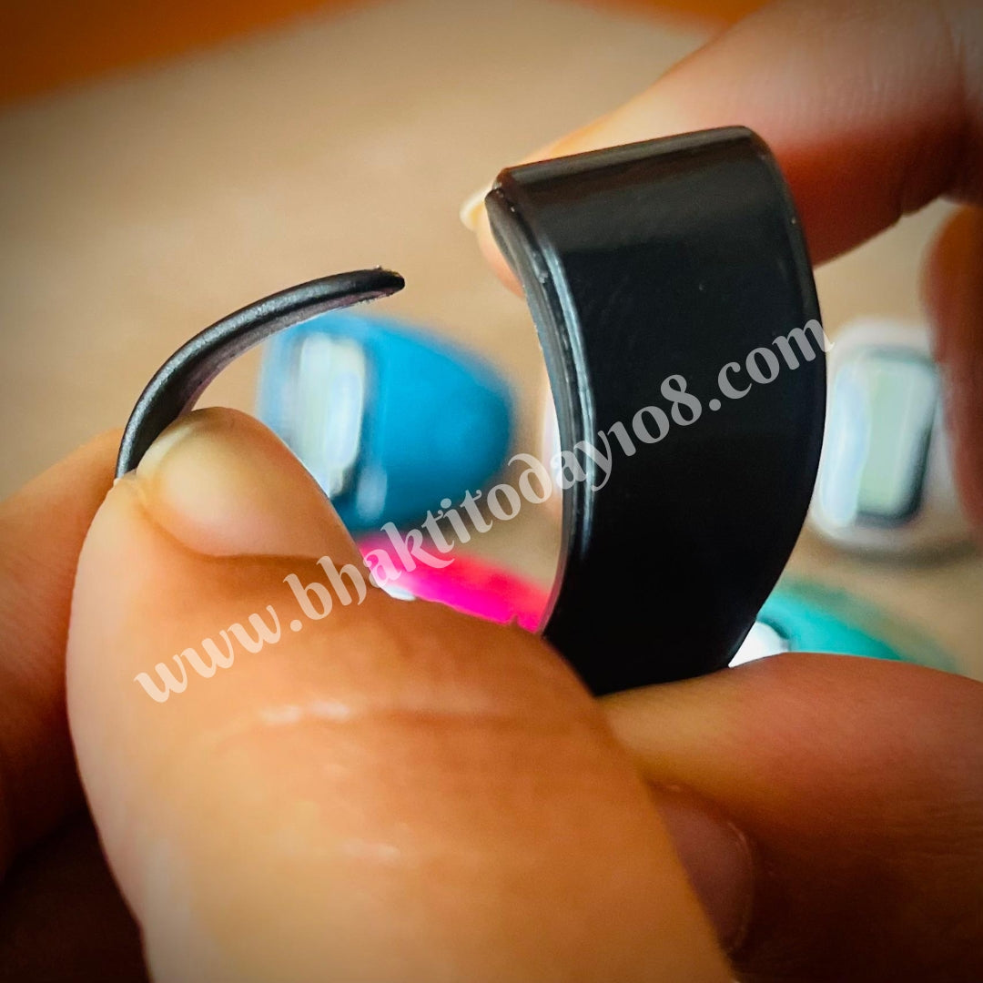 Digital finger tally counter for japa and meditation with adjustable strap and LED display