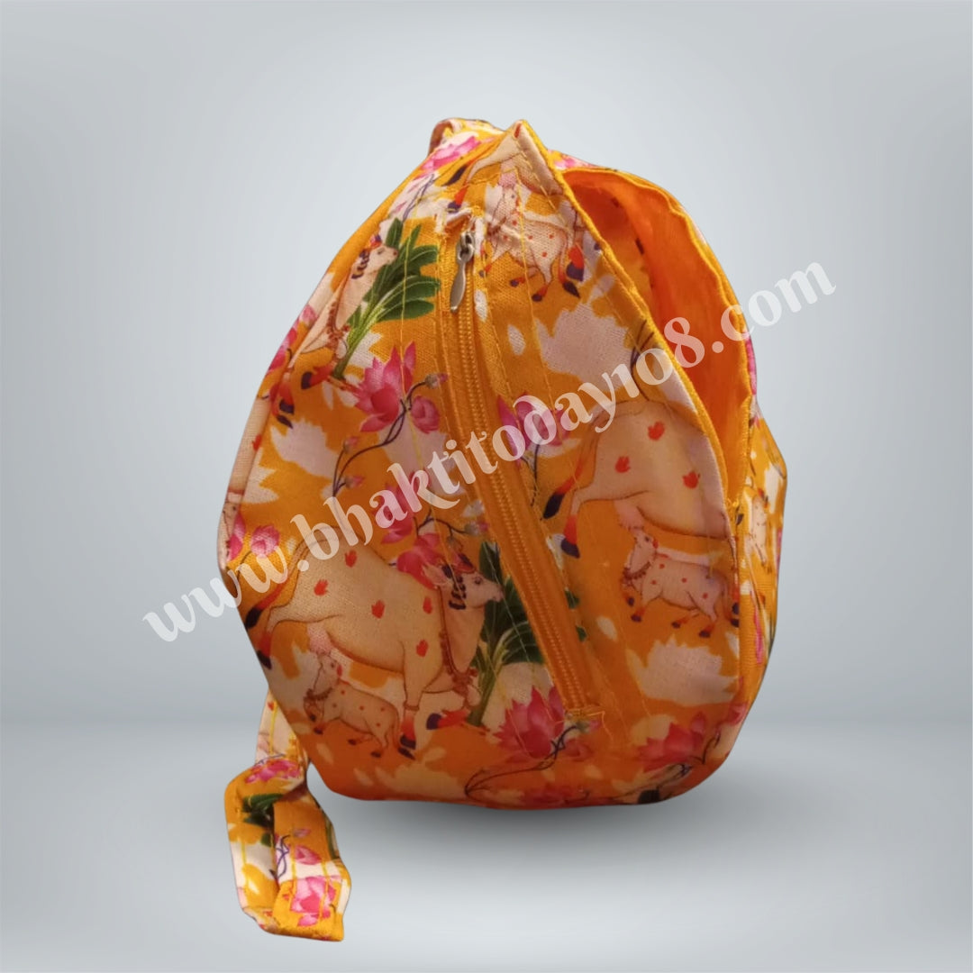 Cow Print Japa Bead Bag