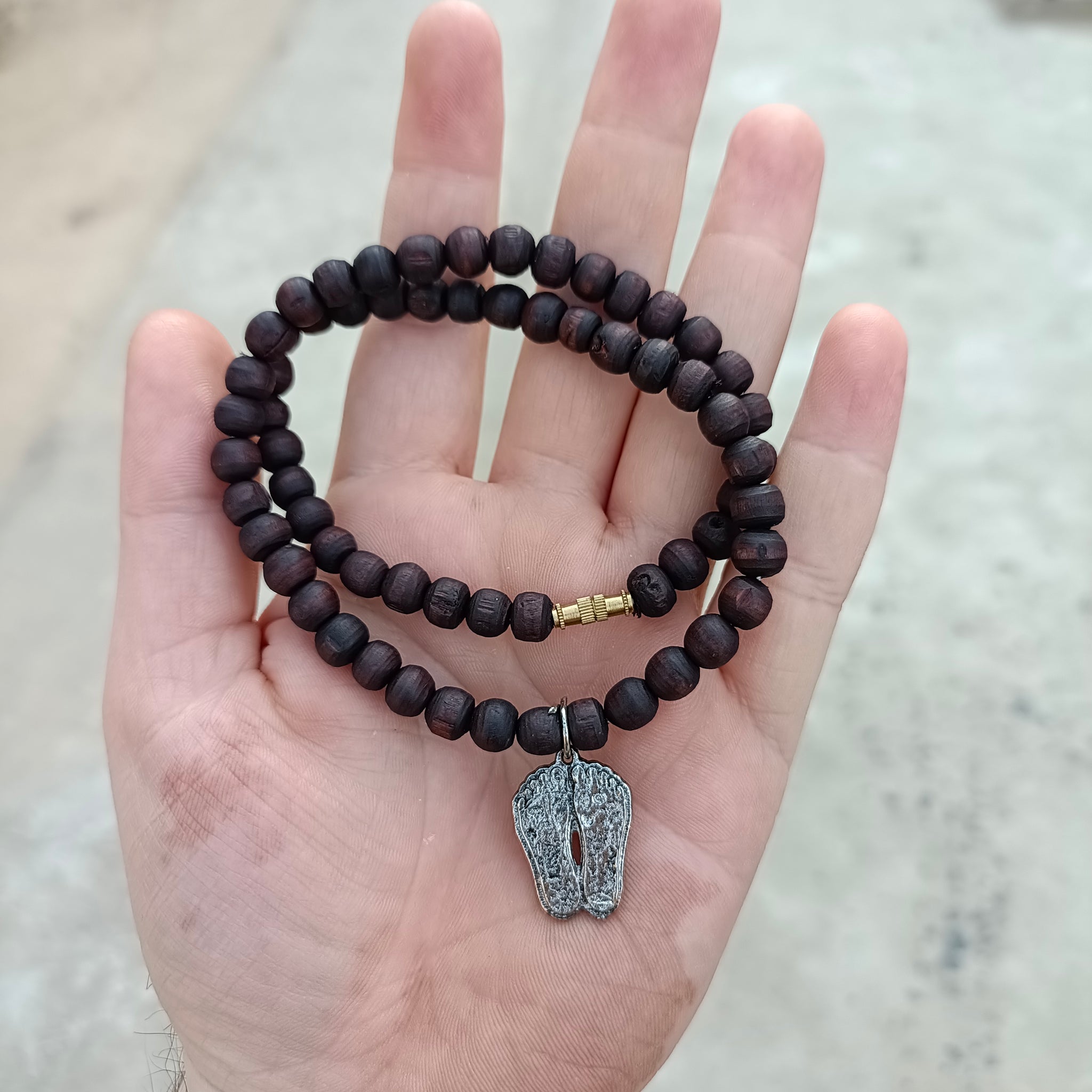 Gaur Nitai Charan Pure Tulasi Mala (Design 7)